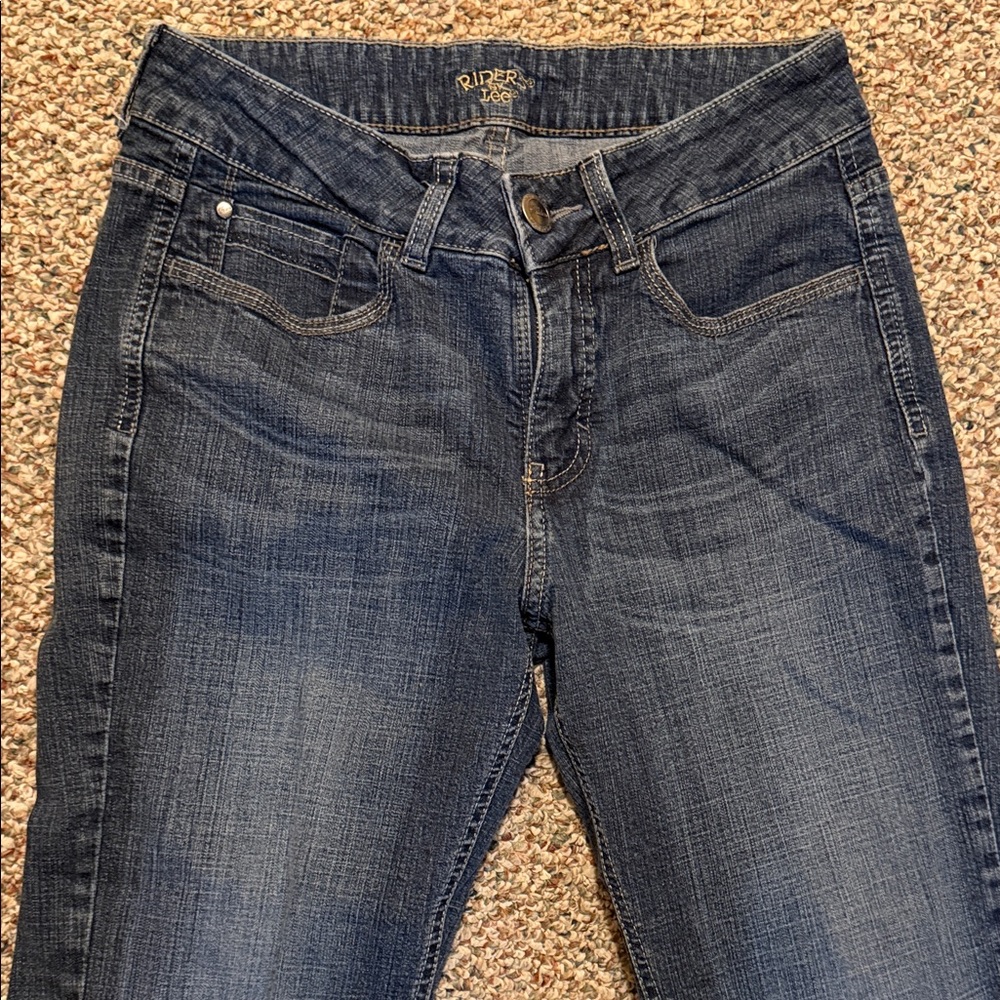 Riders by Lee Women's Dark Blue Straight Leg Jeans
